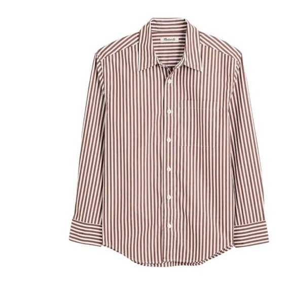 Madewell Other - Madewell Big Easy‎ Stripe Long Sleeve Cotton Button- Up Shirt Mens Size XL